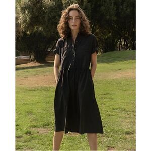 NWOT Everlane The Parklet Shirt Dress Black Size 00